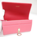 Bvlgari Pink Leather Long Wallet (Bi-Fold)