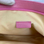 Bvlgari Pink Canvas Leather Shoulder Bag (Pre-Owned)