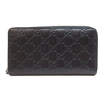 Gucci Black Leather Long Wallet (Bi-Fold) (Pre-Owned)