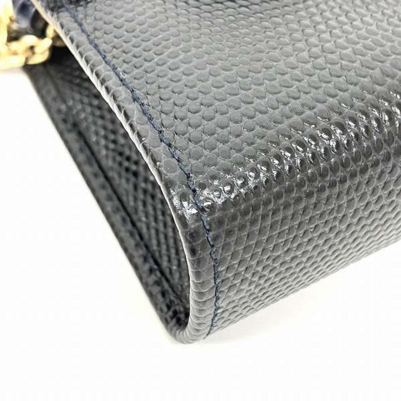 Salvatore Ferragamo Black Leather Pouch (Pre-Owned)