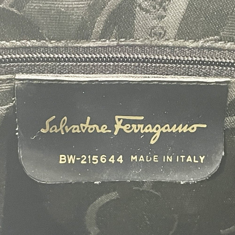 Salvatore Ferragamo Black Leather Handbag (Pre-Owned)