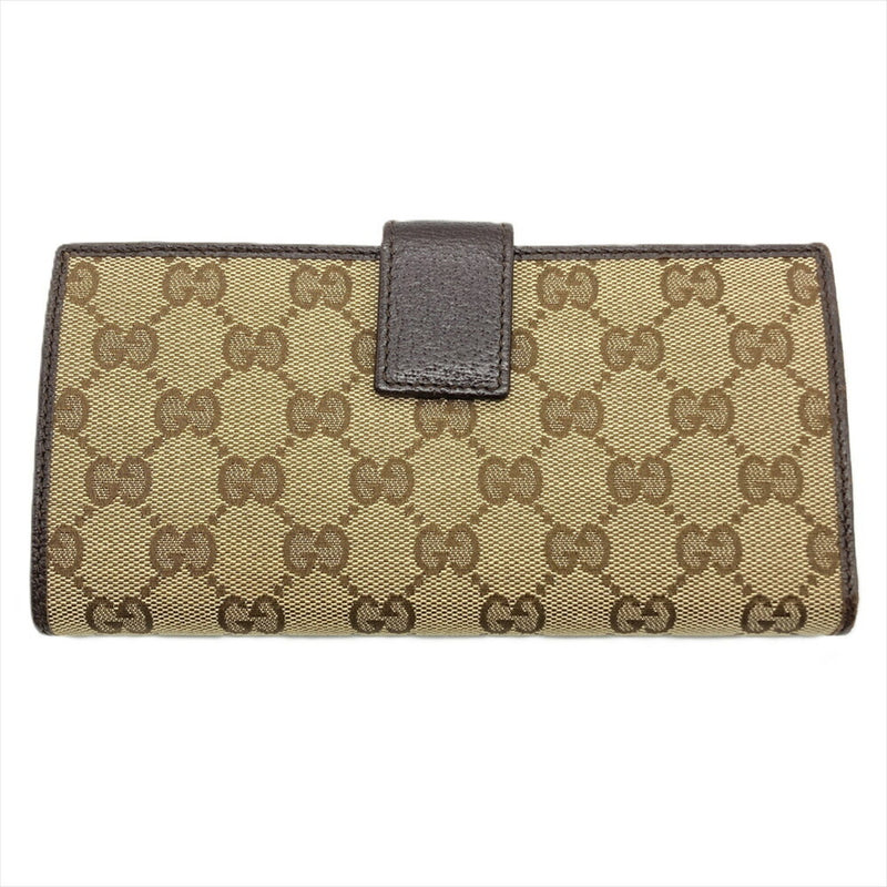 Gucci Beige Gg Canvas Long Wallet (Bi-Fold) (Pre-Owned)