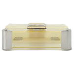 Fendi Baguette Clear Yellow Plastic Leather Shoulder Bag (Pre-Owned)