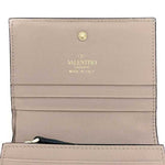 Valentino Garavani Pink Beige Leather Wallet (Bi-Fold) (Pre-Owned)