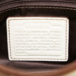 Coach Signature Brown White Canvas Leather Fanny Pack (Pre-Owned)