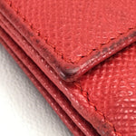 Bvlgari Red Leather Long Wallet (Bi-Fold) (Pre-Owned)