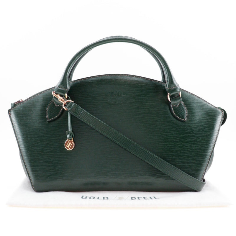 Goldpfeil Green Leather Handbag (Pre-Owned)