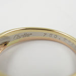 Cartier Clear Pink Gold (18K) White Gold (18K) Yellow Gold (18K) Band Ring (Pre-Owned)