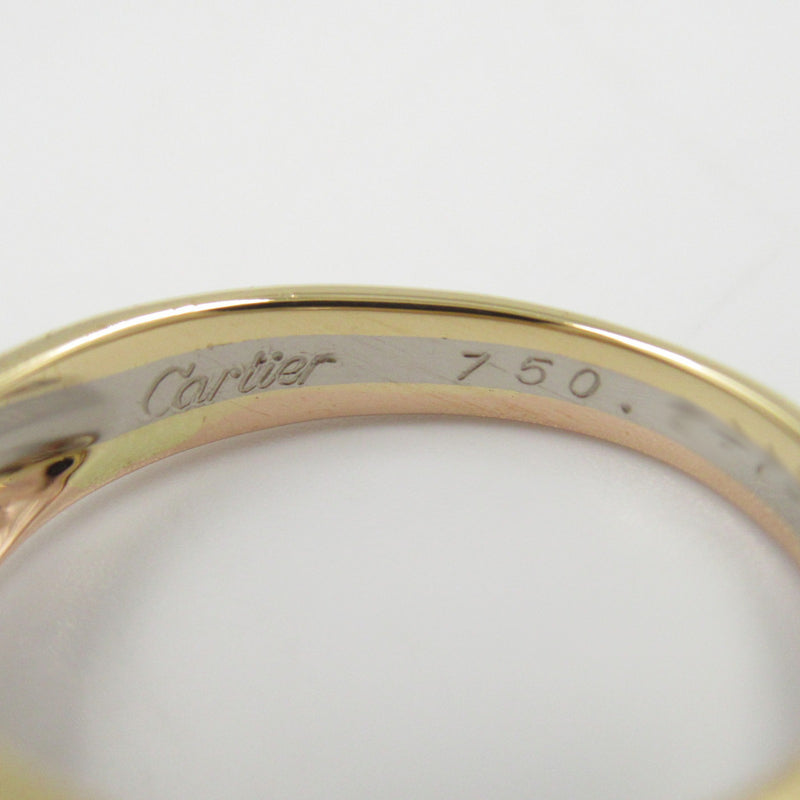 Cartier Clear Pink Gold (18K) White Gold (18K) Yellow Gold (18K) Band Ring (Pre-Owned)