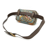 Gucci Beige Dark Brown Multi-Color Pvc Leather Fanny Pack (Pre-Owned)