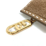 Fendi Beige Fur Leather Pouch (Pre-Owned)