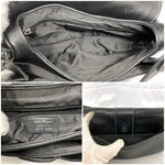 Salvatore Ferragamo Black Leather Shoulder Bag (Pre-Owned)