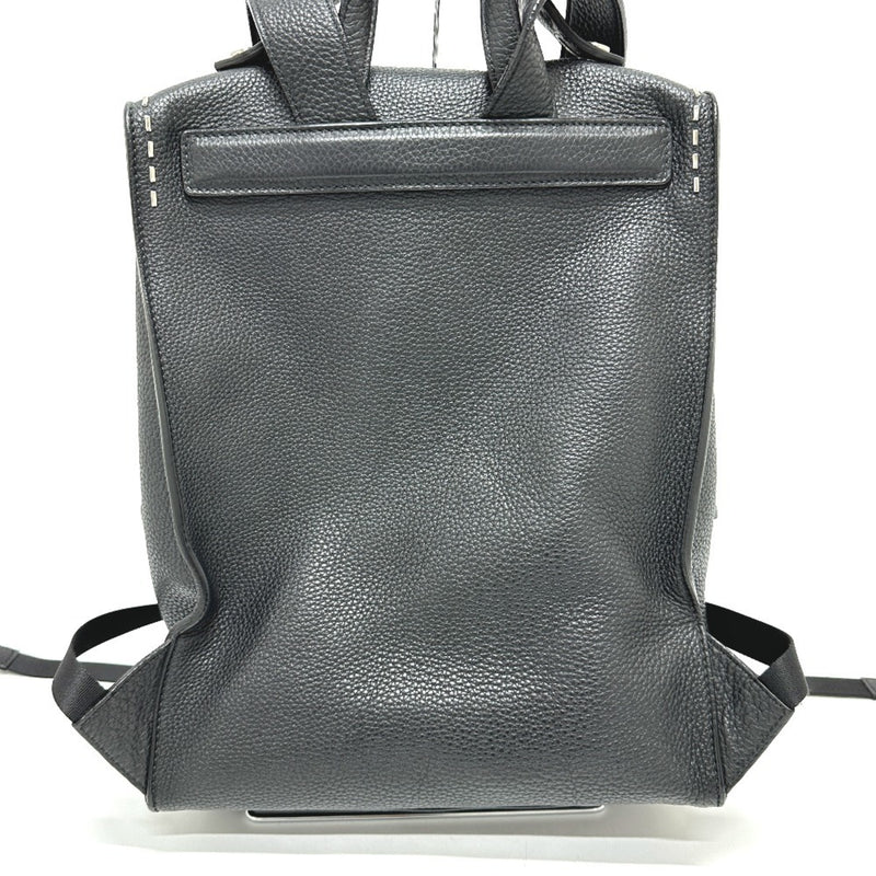 Fendi Black Leather Backpack (Pre-Owned)