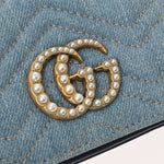 Gucci Blue Denim Wallet (Bi-Fold) (Pre-Owned)