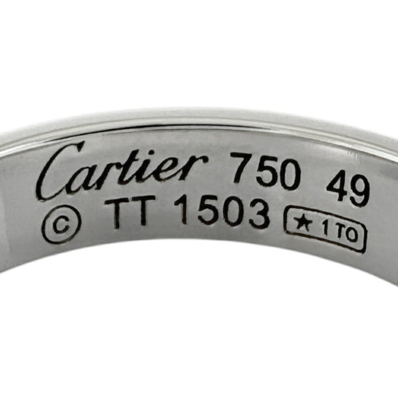 Cartier Love Silver White Gold (18K) Band Ring (Pre-Owned)