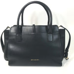 Bvlgari Black Leather Shoulder Bag (Pre-Owned)