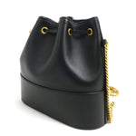 Valentino Garavani Black Leather Shoulder Bag (Pre-Owned)