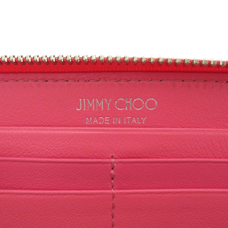 Jimmy Choo Pink Leather Long Wallet (Bi-Fold) (Pre-Owned)