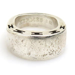 Hermes Silver Silver 925 Band Ring (Pre-Owned)