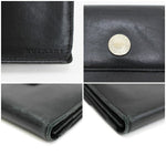 Bvlgari Black Leather Long Wallet (Tri-Fold) (Pre-Owned)