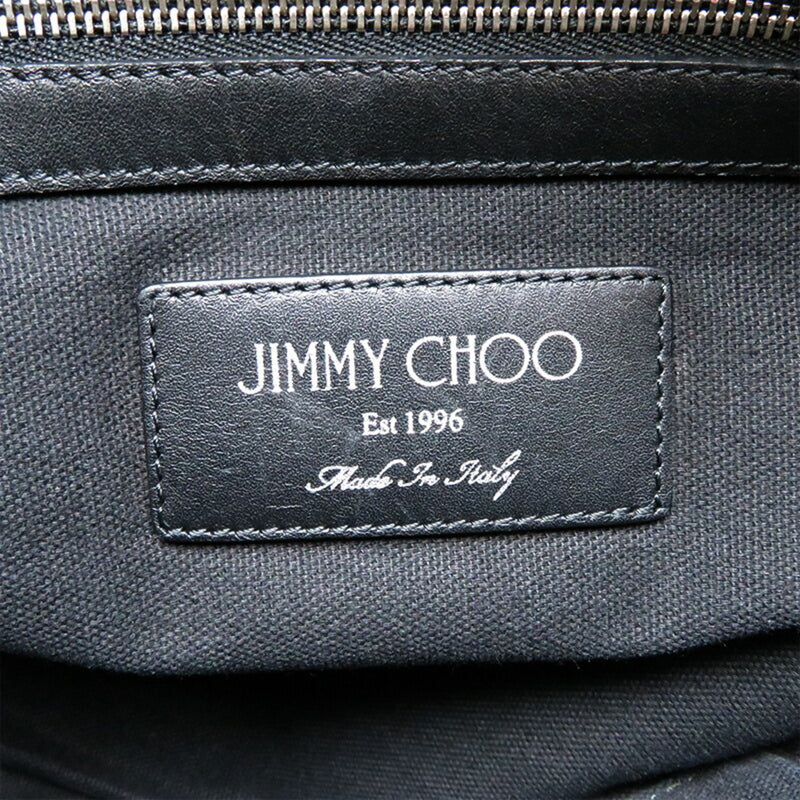 Jimmy Choo Black Leather Clutch Bag (Pre-Owned)