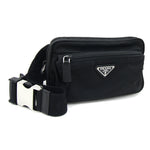 Prada Black Nylon Leather Fanny Pack (Pre-Owned)