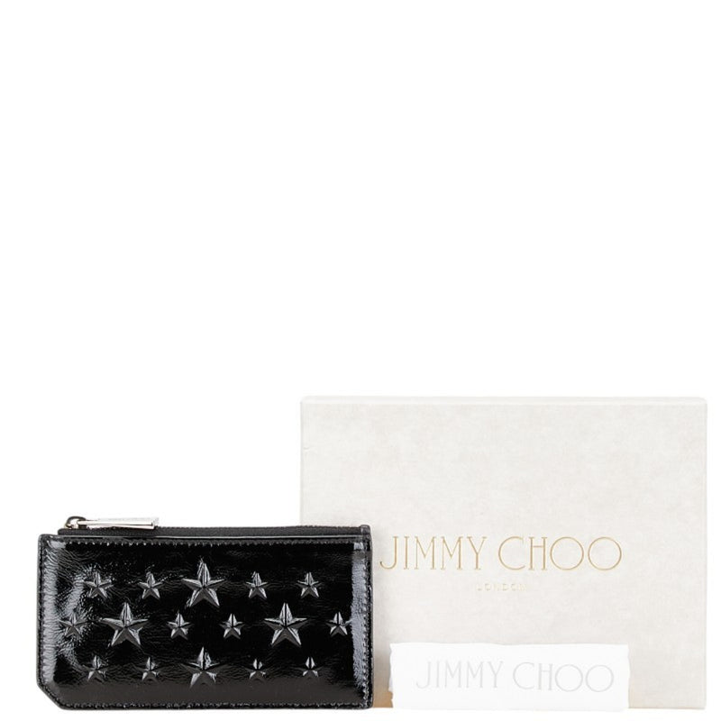 Jimmy Choo Black Leather Coin Purse/Coin Case (Pre-Owned)