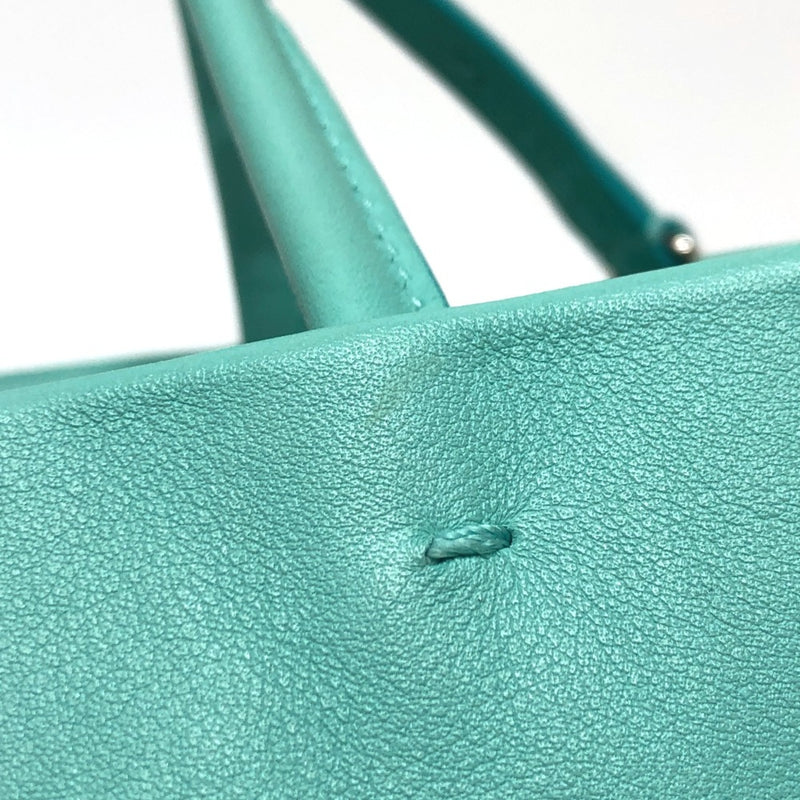 Tiffany Blue Leather Shoulder Bag (Pre-Owned)