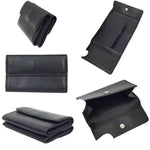 Bvlgari Black Leather Wallet (Tri-Fold) (Pre-Owned)