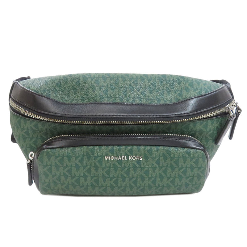 Michael Kors Black Green Khaki Pvc Fanny Pack (Pre-Owned)