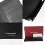 Salvatore Ferragamo Black Leather Long Wallet (Bi-Fold) (Pre-Owned)