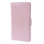 Bvlgari Pink Leather Long Wallet (Bi-Fold) (Pre-Owned)