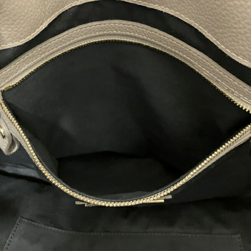 Jimmy Choo Grayish Leather Tote Bag (Pre-Owned)