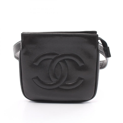 Chanel Black Leather Fanny Pack (Pre-Owned)