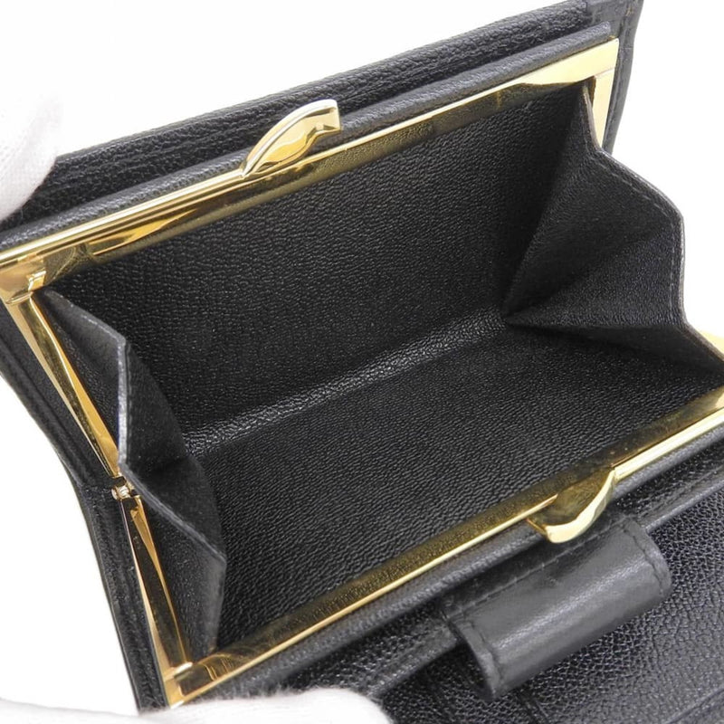 Bvlgari Bvlgari Bvlgari Black Leather Wallet (Bi-Fold) (Pre-Owned)