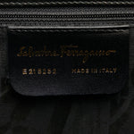 Salvatore Ferragamo Black Leather Handbag Shoulder Bag (Pre-Owned)