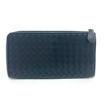 Bottega Veneta Black Leather Long Wallet (Bi-Fold) (Pre-Owned)