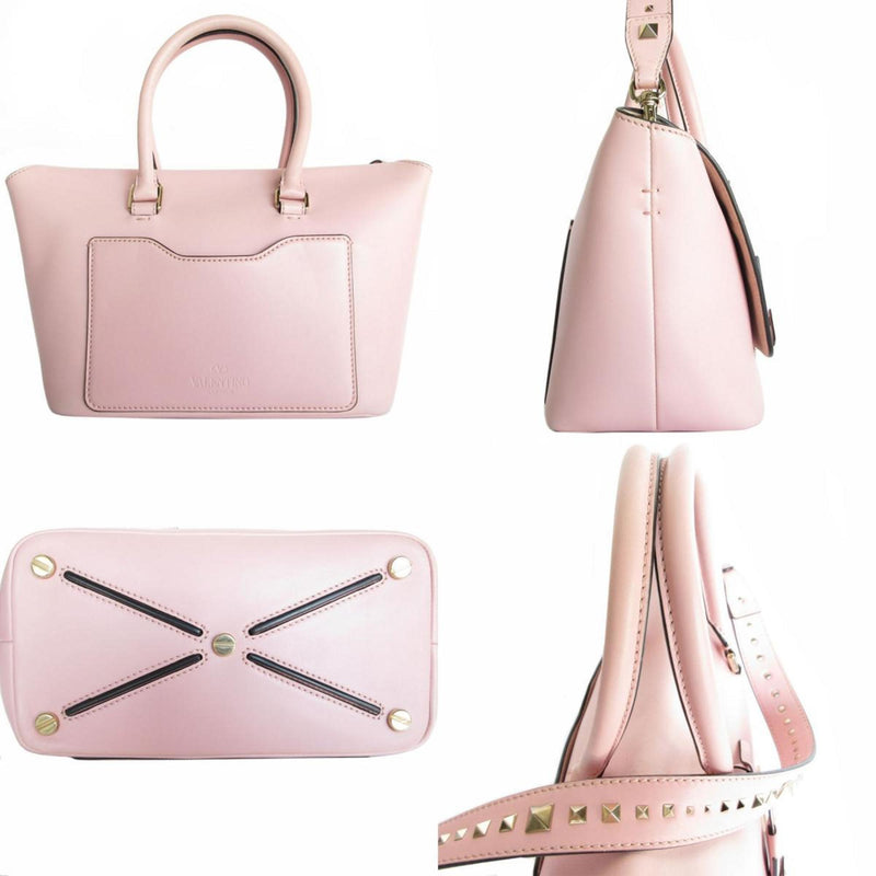 Valentino Garavani Light Pink Leather Handbag Shoulder Bag (Pre-Owned)