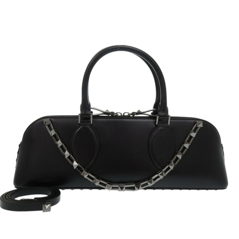 Valentino Garavani Black Leather Handbag (Pre-Owned)