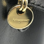 Salvatore Ferragamo Black Leather Shoulder Bag (Pre-Owned)