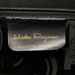 Salvatore Ferragamo Black Leather Handbag Shoulder Bag (Pre-Owned)