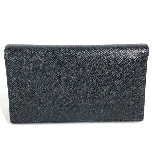 Bvlgari Black Leather Long Wallet (Bi-Fold) (Pre-Owned)