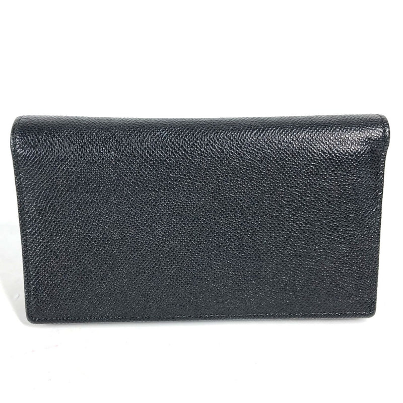 Bvlgari Black Leather Long Wallet (Bi-Fold) (Pre-Owned)