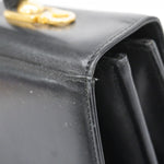 Salvatore Ferragamo Black Leather Handbag (Pre-Owned)