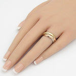 Cartier Gold Silver Pink Gold (18K) White Gold (18K) Yellow Gold (18K) Band Ring (Pre-Owned)