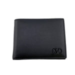 Valentino Garavani Black Leather Bill Wallet (Bi-Fold) (Pre-Owned)