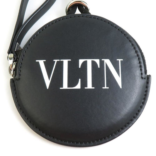 Valentino Garavani Black Leather Coin Purse/Coin Case (Pre-Owned)