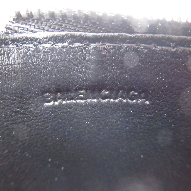 Balenciaga Black Leather Card Wallet