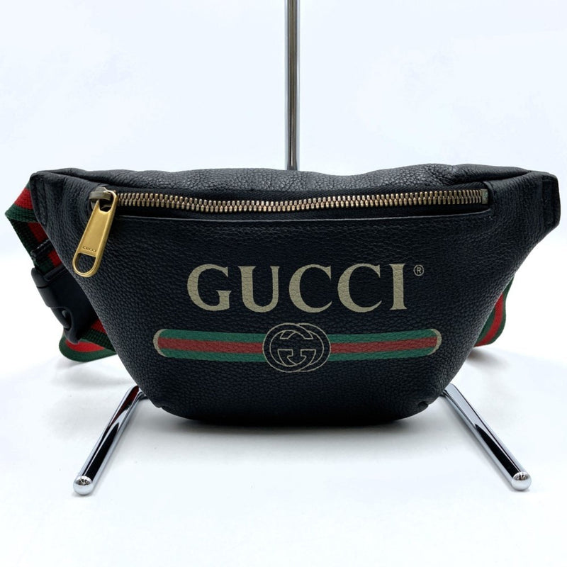 Gucci Black Leather Fanny Pack (Pre-Owned)