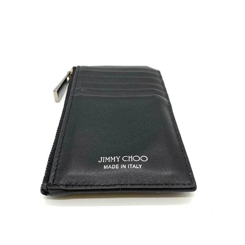 Jimmy Choo Black Leather Coin Purse/Coin Case (Pre-Owned)